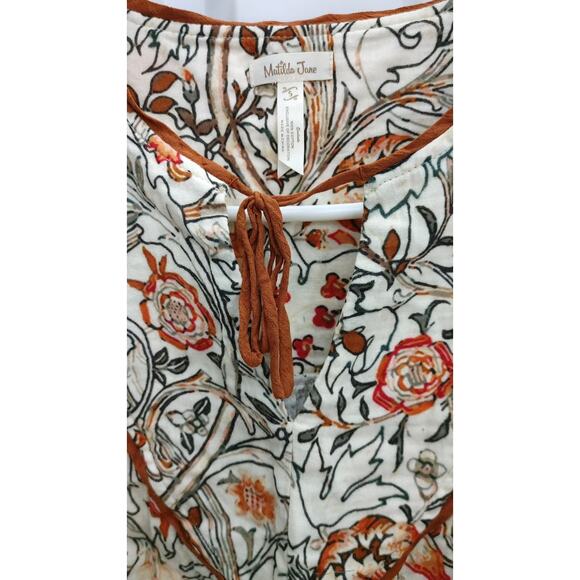 Matilda Jane Womens Top Blouse Heart to Heart Meadow Brook Floral Small - Picture 3 of 5